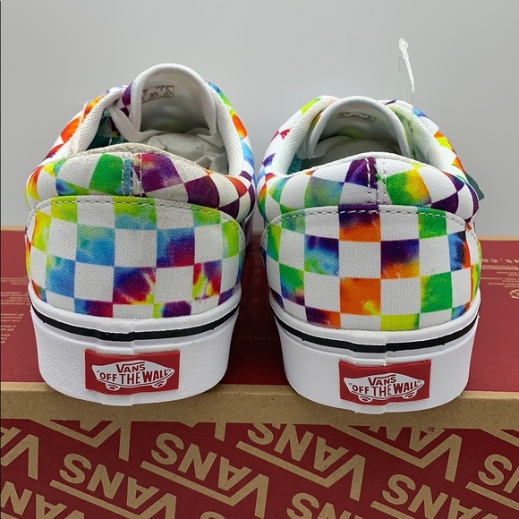 • VANS COMFYCUSH ERA TIE-DYE CHECKERBOARD WHITE WM - Picture 8 of 16
